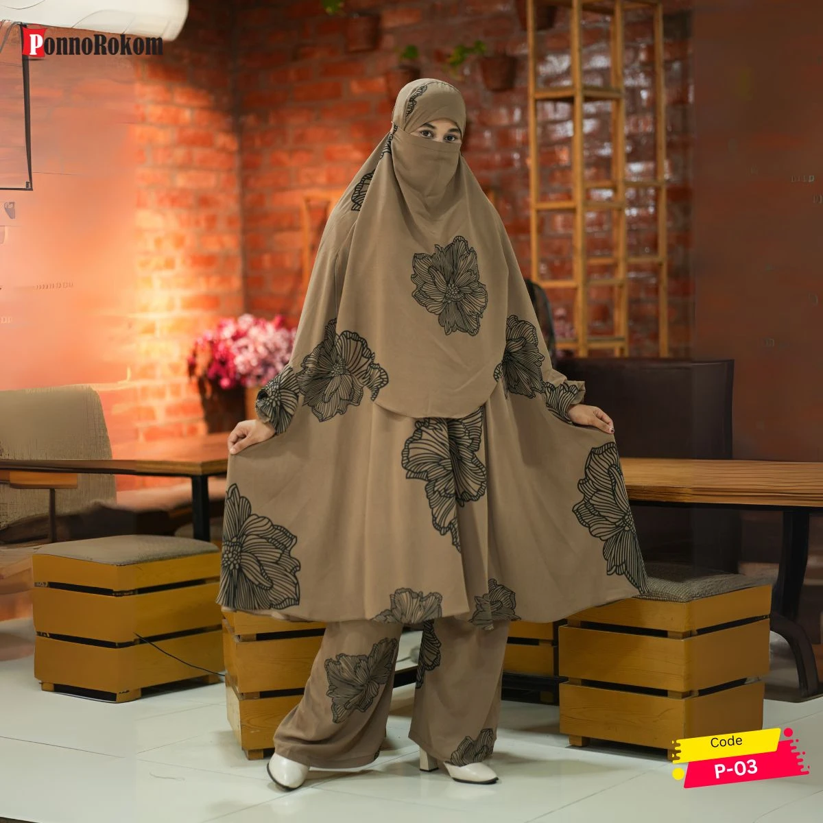 Luxary Khimar Set P-03